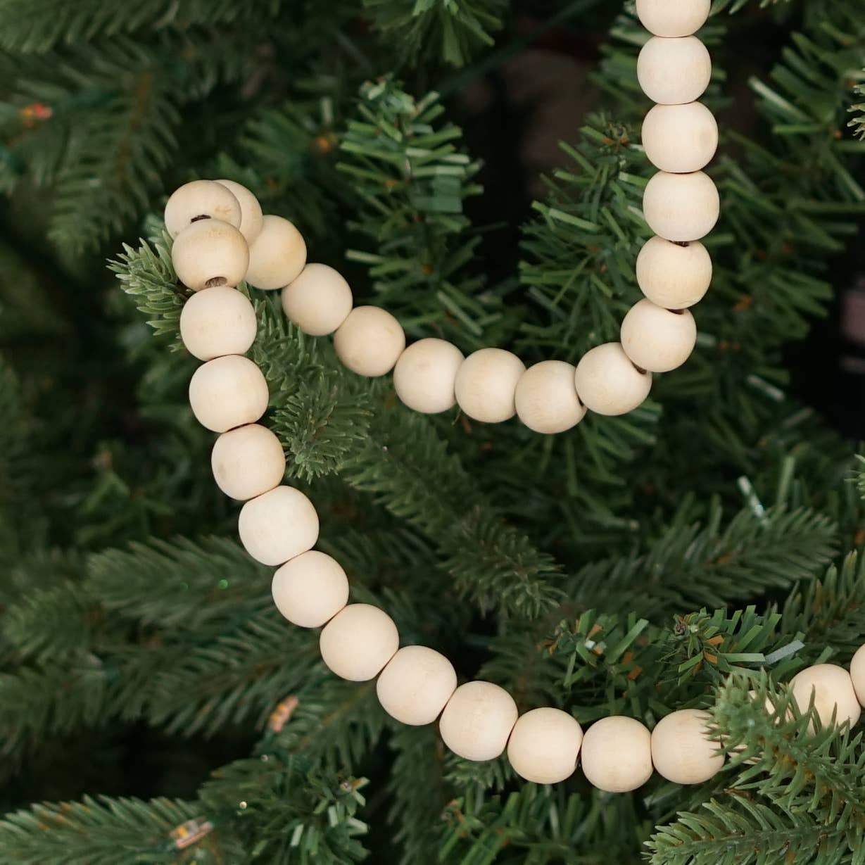 Holiday Depot Inc. - Wholesale Bunting/Garland - M29811- 5FT WOODEN BEADS STRING-NATURAL1