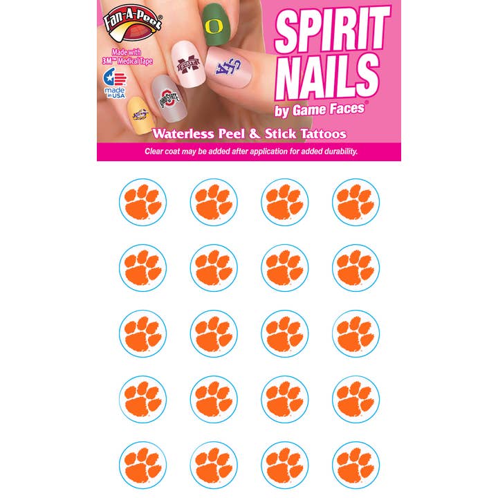 Fanapeel / Gamefaces - Wholesale Temporary Tattoo - Clemson Game Faces® Temporary Tattoos