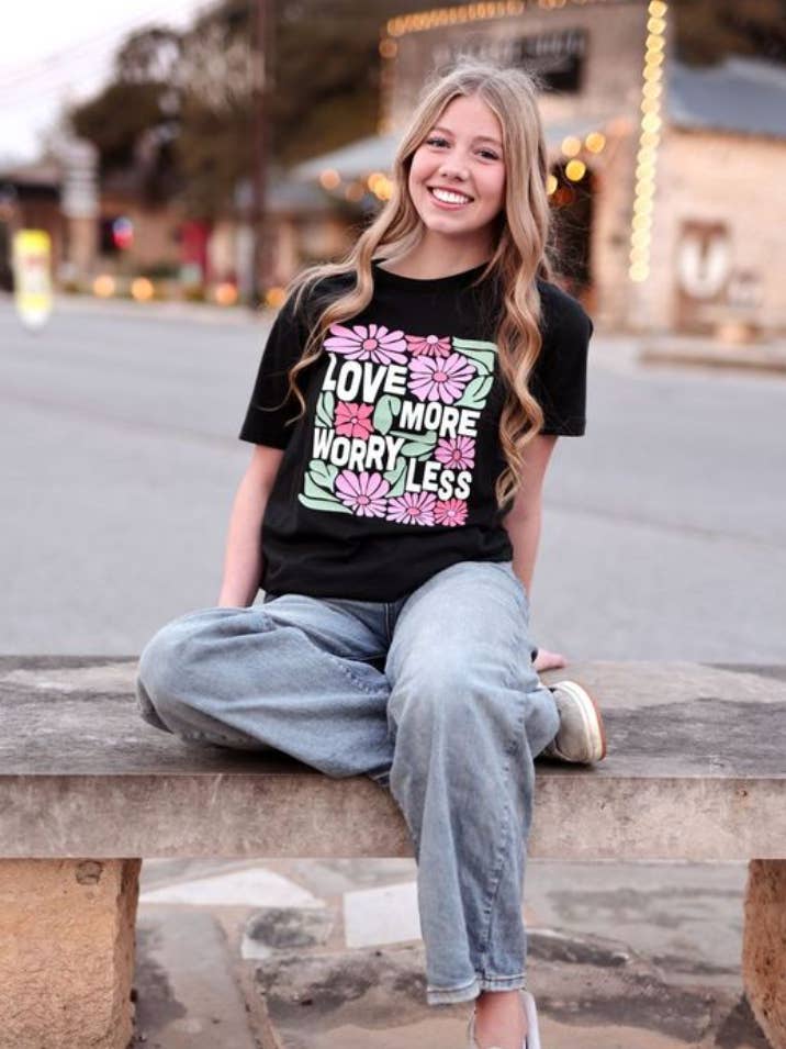 Liebe mehr, sorge dich weniger - SS (Schwarz) für den Großhandel von Jadelynn Brooke