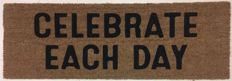 Modern Burlap - Wholesale Door Mat - XL Doormat - Celebrate Each Day (New Length)5