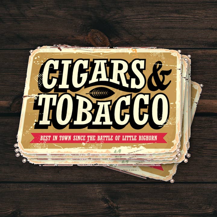 50s Sticker | Retro Smoking Graphic | Durable Vinyl for wholesale by PiggyPrintStickers