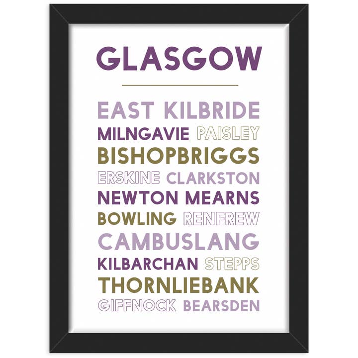 Greater Glasgow Print for engroshandel hos Ingletop
