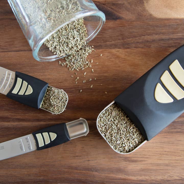 Fox Run Brands - Wholesale Measuring Spoon - KitchenArt Pro Adjust-A-Measure Set, 3-Piece, 5"x3.38"x7.2"