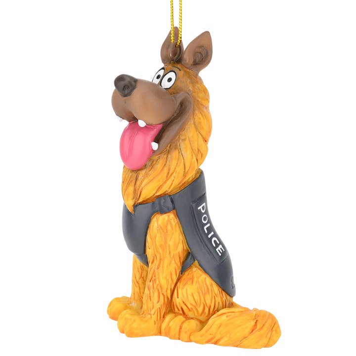 Tree Buddees - Wholesale Ornament - German Shepherd Police Dog K9 Christmas Ornament