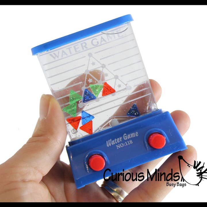 Curious Minds Toys - Wholesale Classic toy – Kids - 1 Small Water Games Triangle Challenge - Push Button to Put3