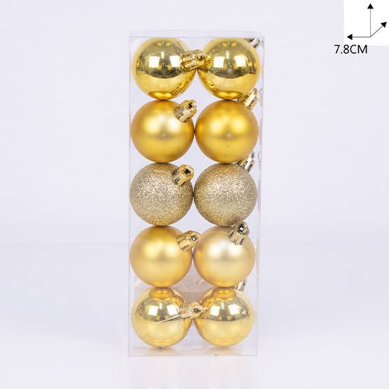 Mixed Christmas Ball 10Pcs 3 Colors for wholesale by LA RUTA DE LAS IMPORTACIONES SL