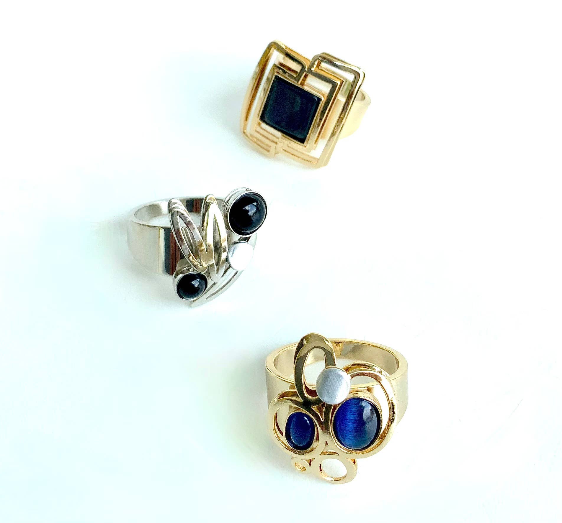 Christophe Poly / Crono Design - Wholesale Jewelry Set - RINGS Prepack (DR12)  - 15 Rings & Free Displays54