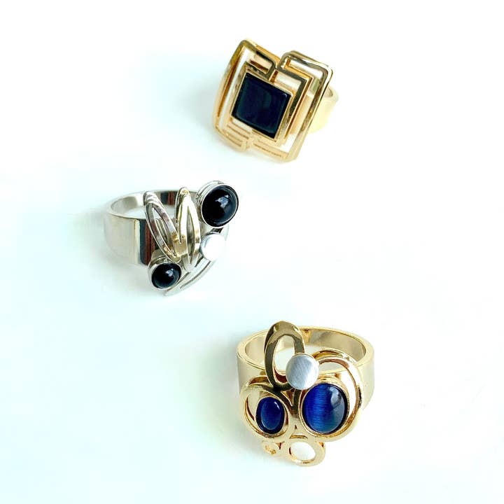 Christophe Poly / Crono Design - Wholesale Jewelry Set - RINGS Prepack (DR12) - 15 Rings & Free Displays54