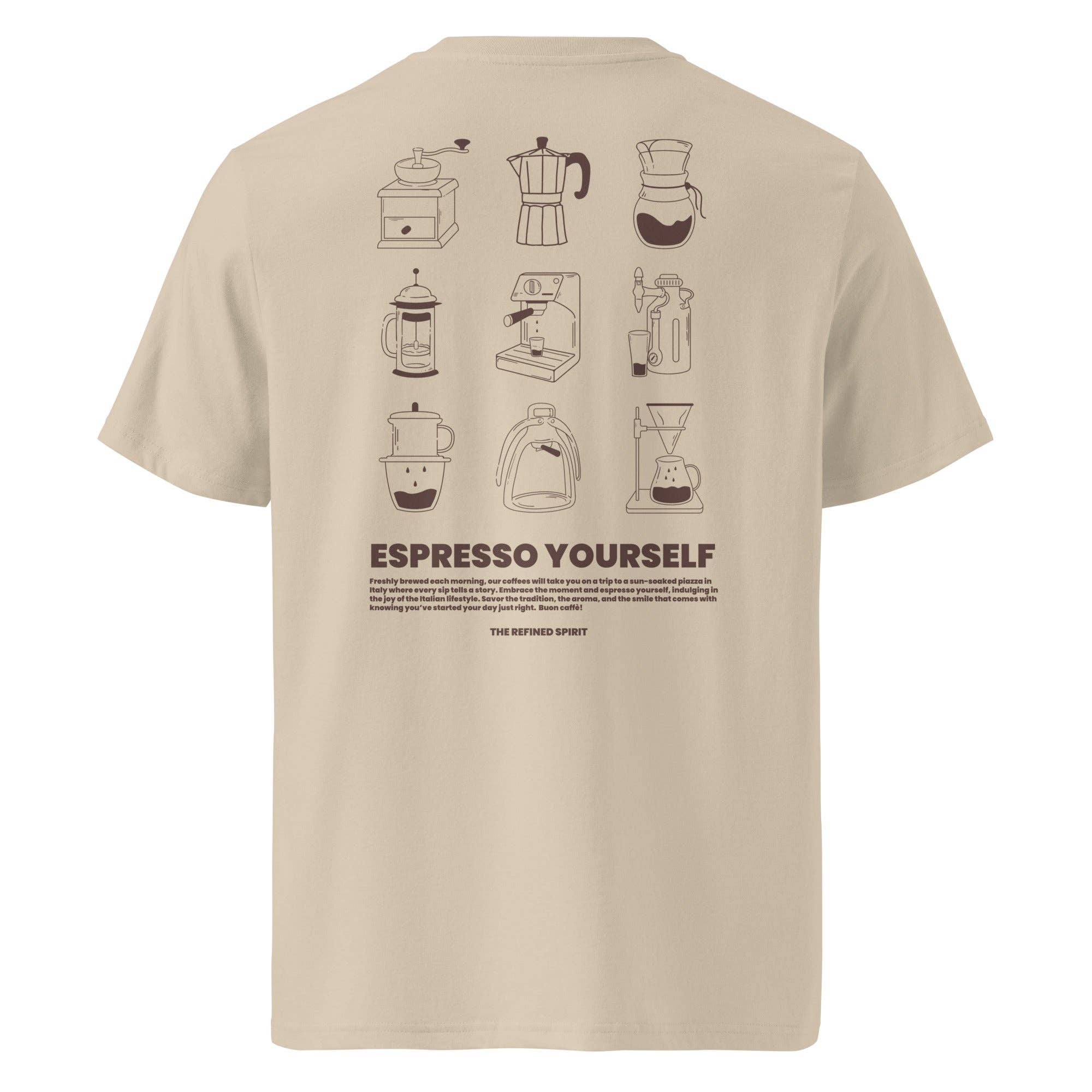 The Refined Spirit - Vente T-shirt sérigraphié – unisexe - T-shirt bio Espresso Yourself3