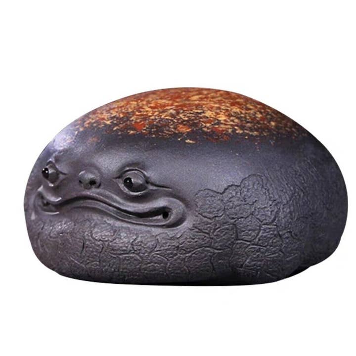 Green Pastures Wholesale - Wholesale Decorative Figurine - Purple clay toad tea pet/ZiSha YiXing tea accessory2