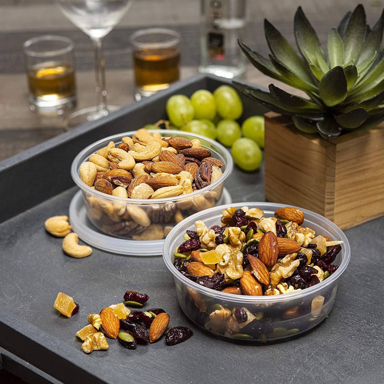 singleware – wholesale Matlåda – 8-ounce Clear Deli-behållare med lock | Stapelbar, BPA-fri matlagringsbehållaruppsättning | Återvinningsbar rymdbesparare lufttät behållare för köksförvaring, måltidsförberedelse, ta ut | 40-pack2