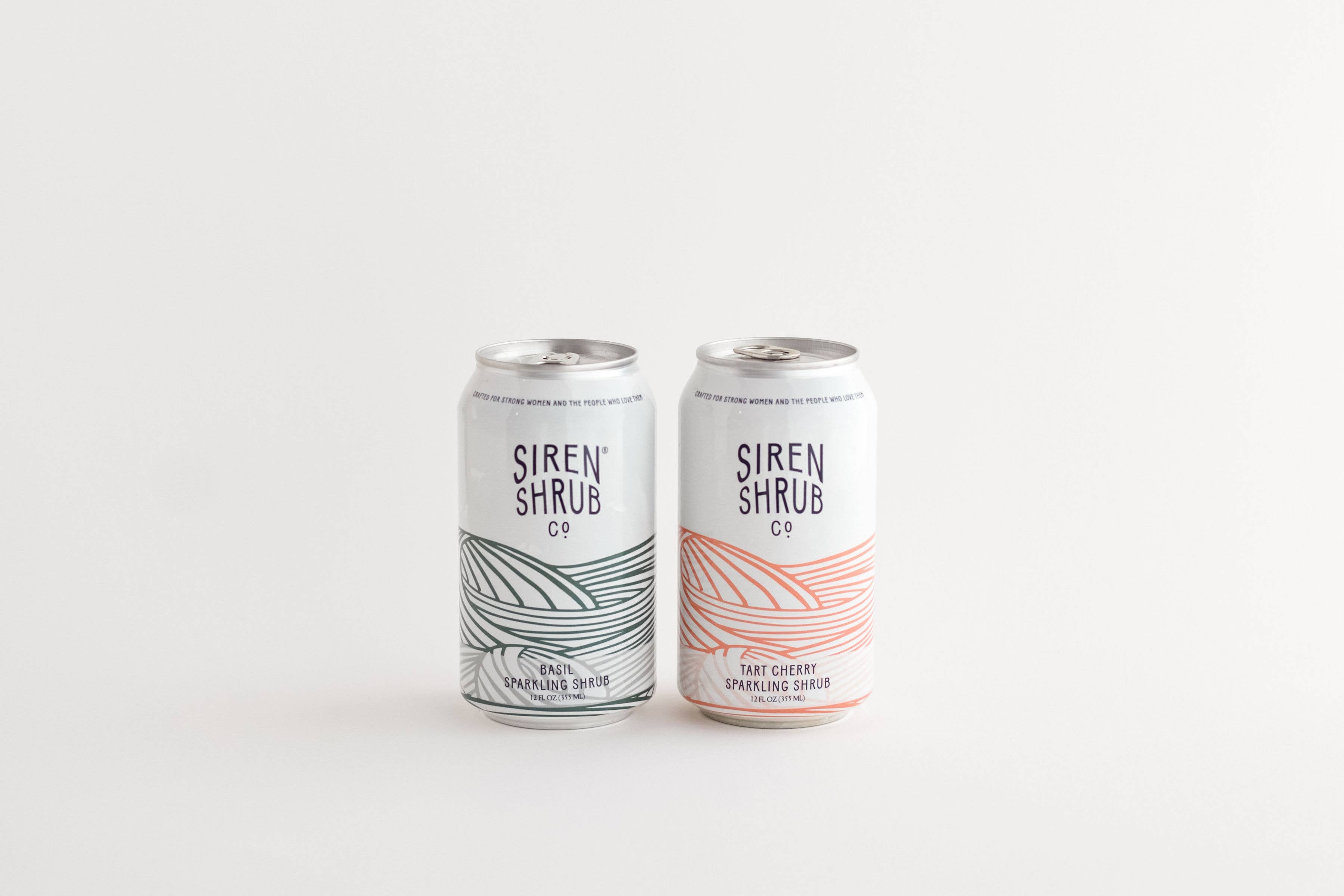 Siren Shrub Company LLC - Wholesale Non-Alcoholic Aperitif/Mocktail - Sparkling Shrub Starter Set - Basil and Tart Cherry (4pks)5