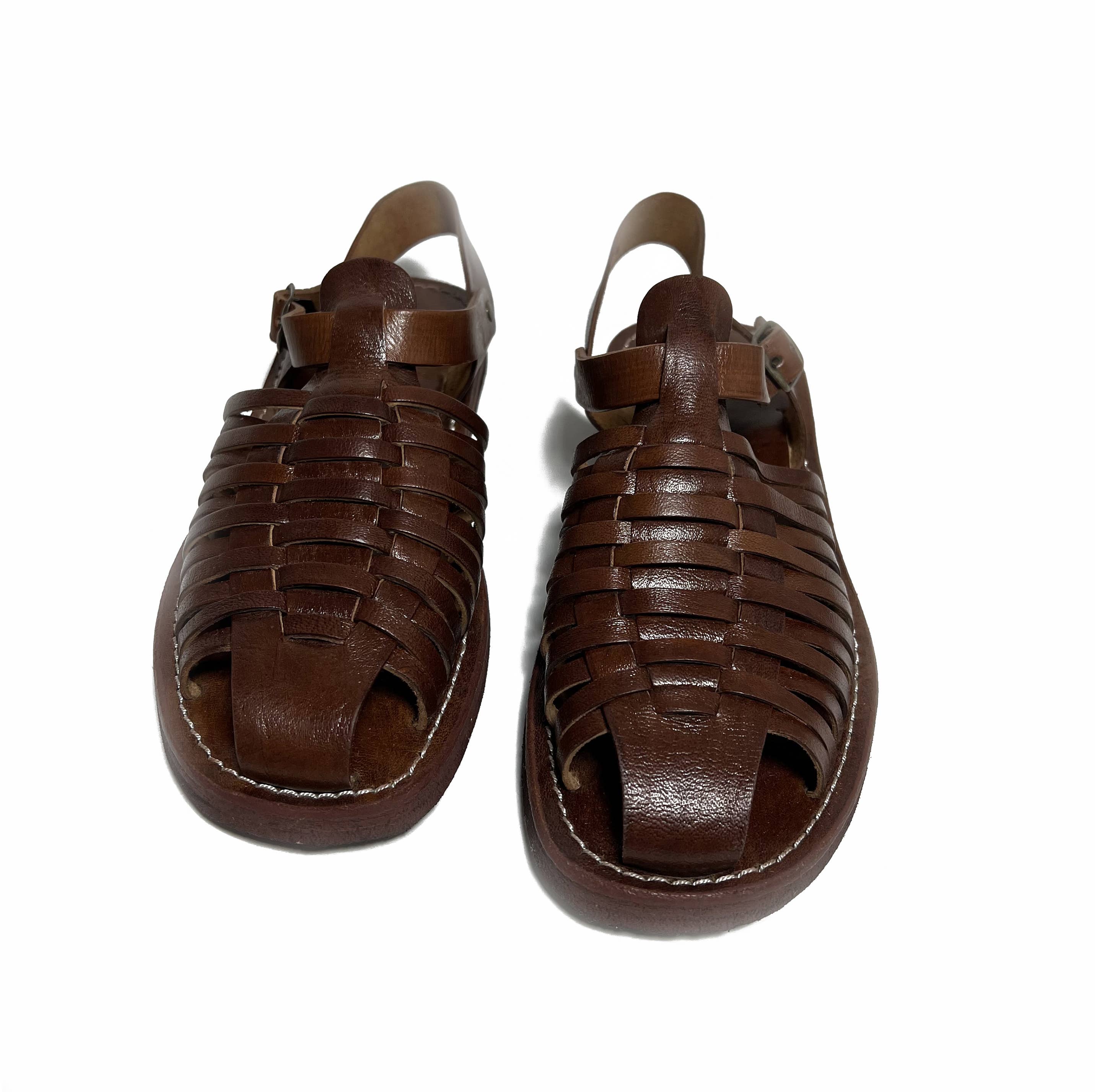 Berberwoolrug – wholesale Sandals – Women's – Handmade Brown Leather Fisherman Sandals for Women0