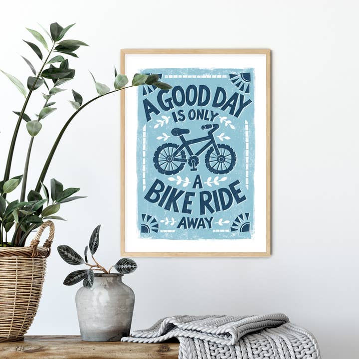 Alexandra Snowdon – wholesale Art print – Bike Ride Print4