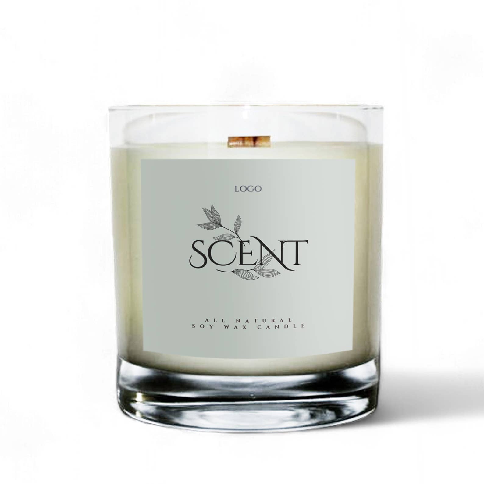 sable candle co. - Wholesale Jar/Filled Candle - Private Label 8oz Clear Tumbler Soy Wax Candle13