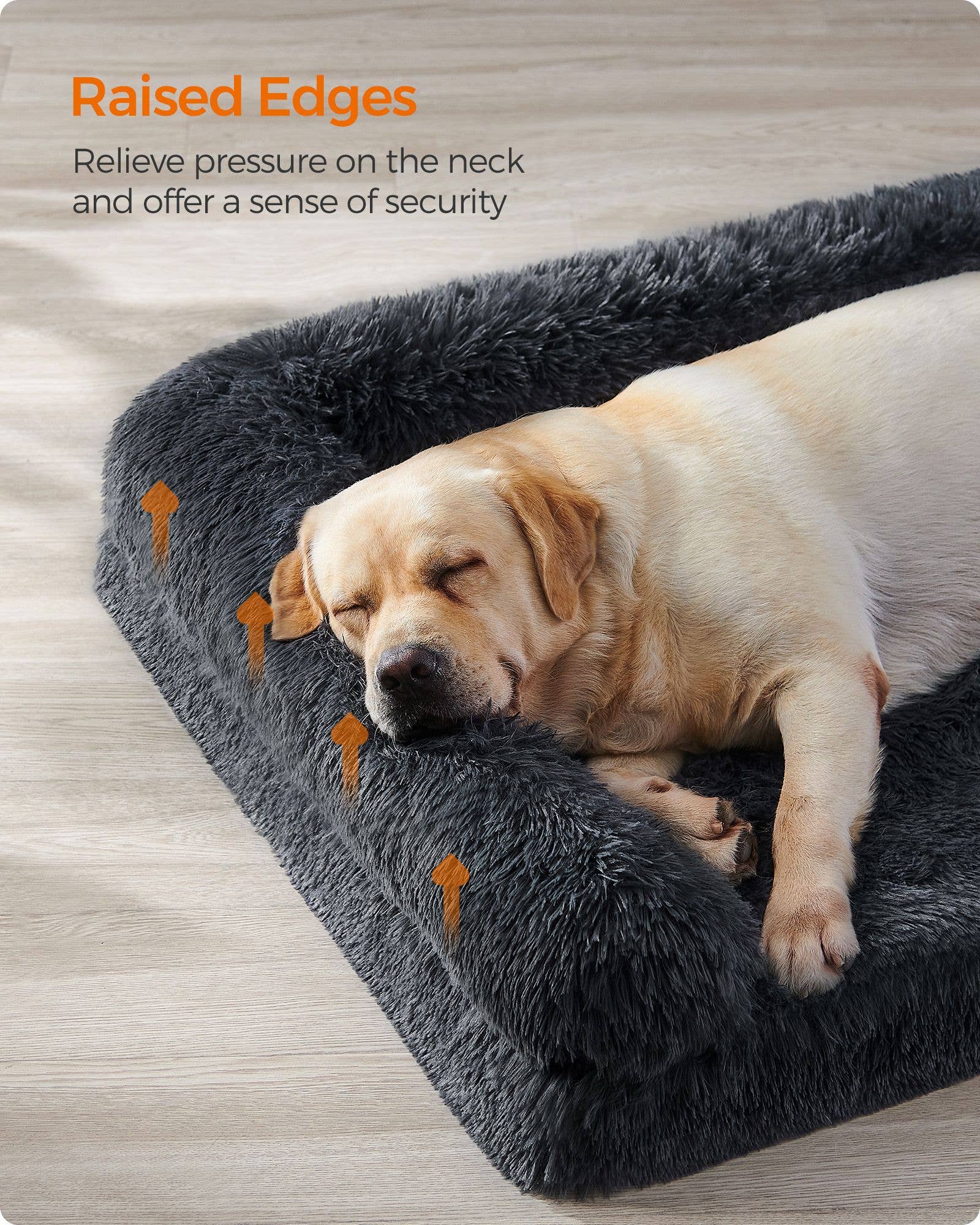 Greenwestons - Wholesale Pet Bed - Dog - Orthopedic Dog Bed for Large Dogs - Dark Gray Dog Sofa Bed1