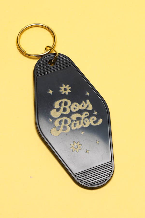 JOSSLYN by wall to wall - Wholesale Keychain - Women's - NOSTALGIC WORDS CLASSIC MOTEL KEY CHAINS | 40KC1070