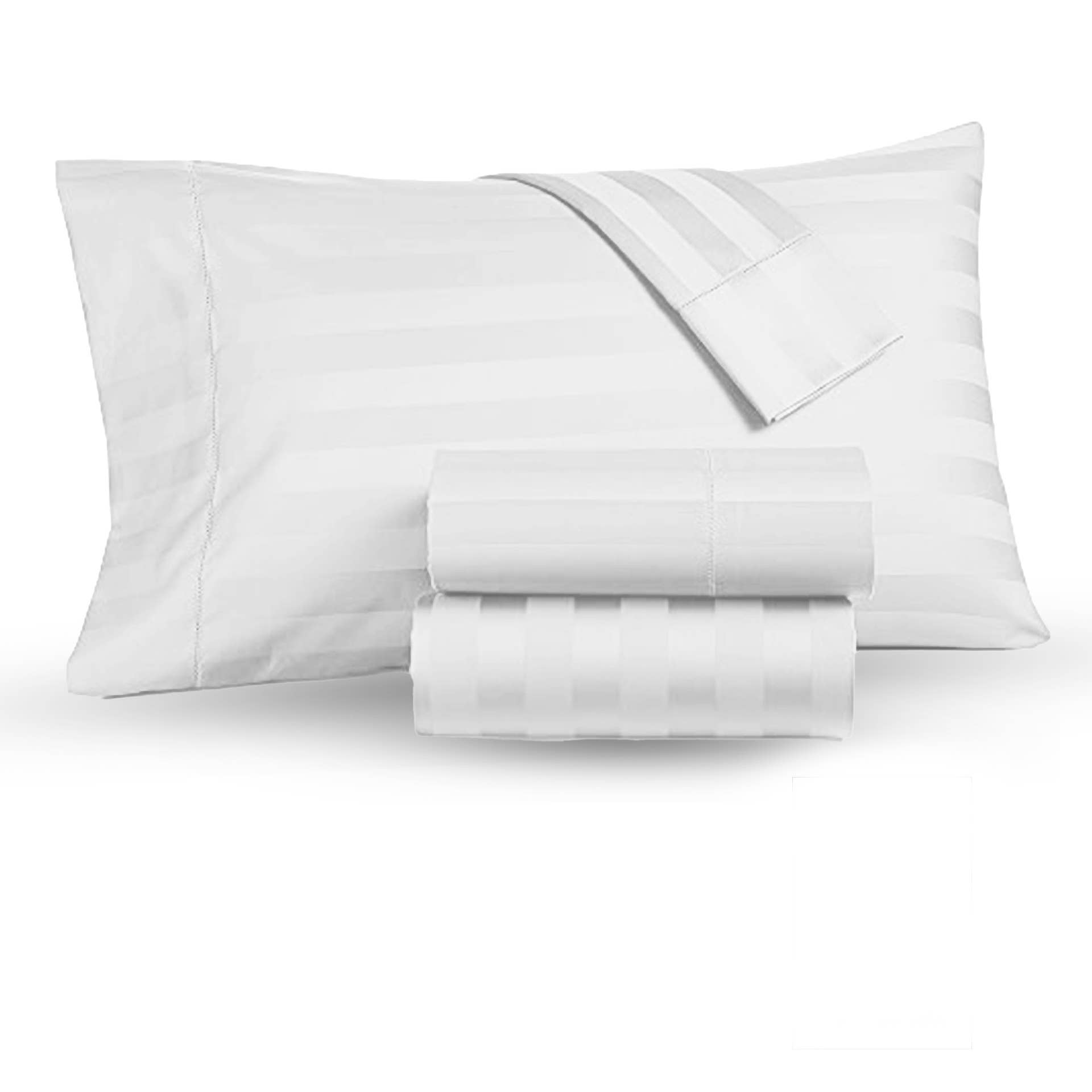 Leluxe Home - Wholesale Sheet Set - Kathy Ireland 6 Pc Striped Sheets  - BONUS PILLOWCASES0