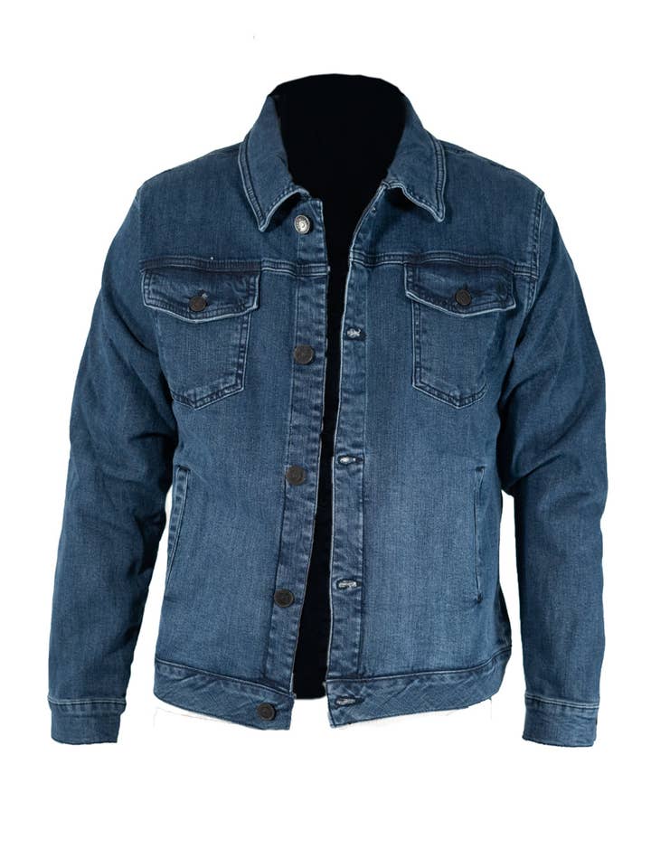 Indigo Blend Denim Jacket for wholesale by Jack Of Spades