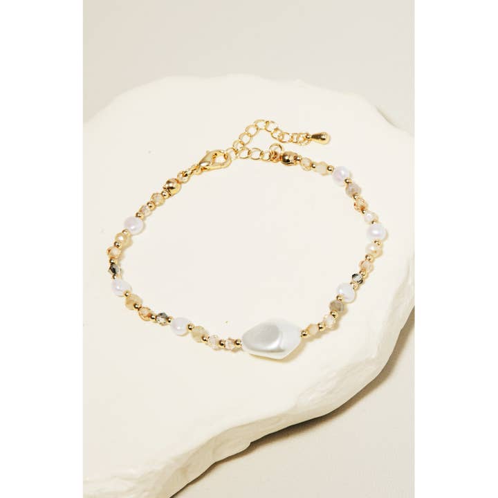 Anarchy Street - Wholesale Beaded Bracelet - Pearl Charm Beaded Bracelet