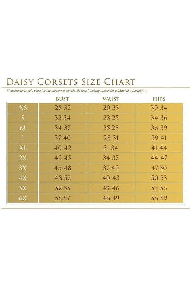 Daisy Corsets – wholesale Corset – Women′s – Top Drawer White Satin Steel Boned Burlesque Corset8