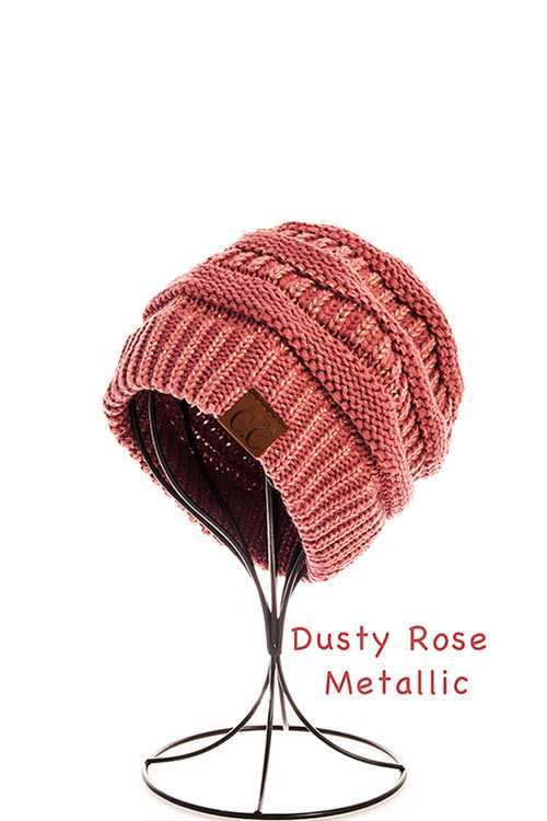 JOIA ACCESSORIES - Vente Bonnet – femme - BONNET CC   COULEUR MÉTALLIQUE, CHAPEAU 20M2