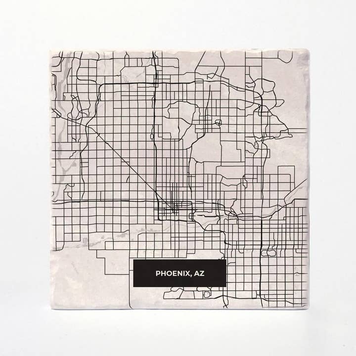 Versatile Coasters - Wholesale Coasters - Phoenix Modern Map Coasters1
