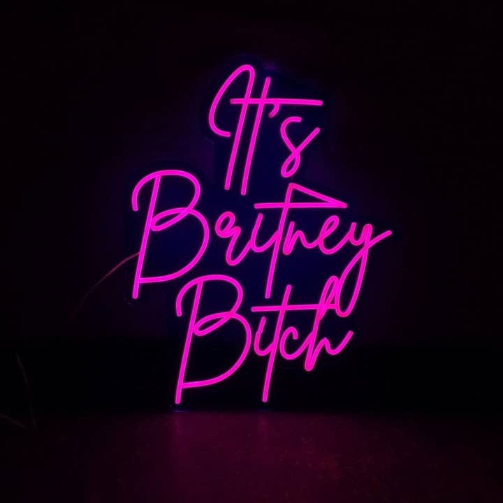 Enseigne au néon It's Britney Bitch Britney Spears pour la vente par Aoos Custom