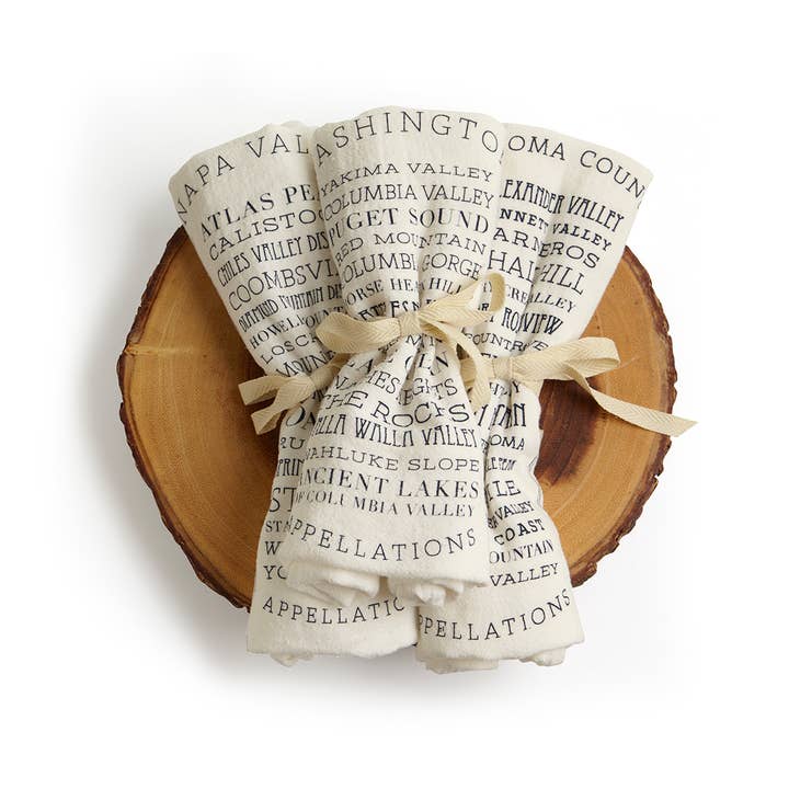 Mercantile 12 - Wholesale Tea Towel - Custom APPELLATIONS 22" x 38" Flour Sack Tea Towel