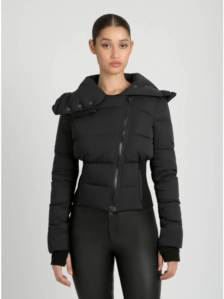 Blanc Noir - Wholesale Puffer Jacket - Women's - Asymmetrical Puffer Jacket JLS