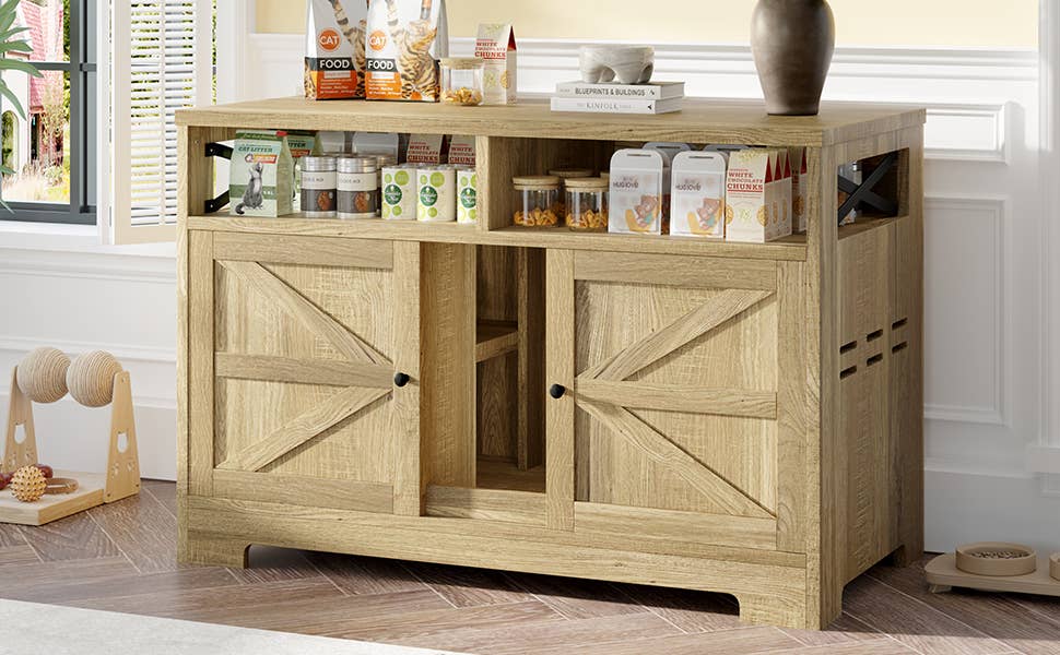 39F Inc. - Wholesale Pet Scratcher - Cat - Large Cat Litter Box Enclosure with LED & Scratching Post20