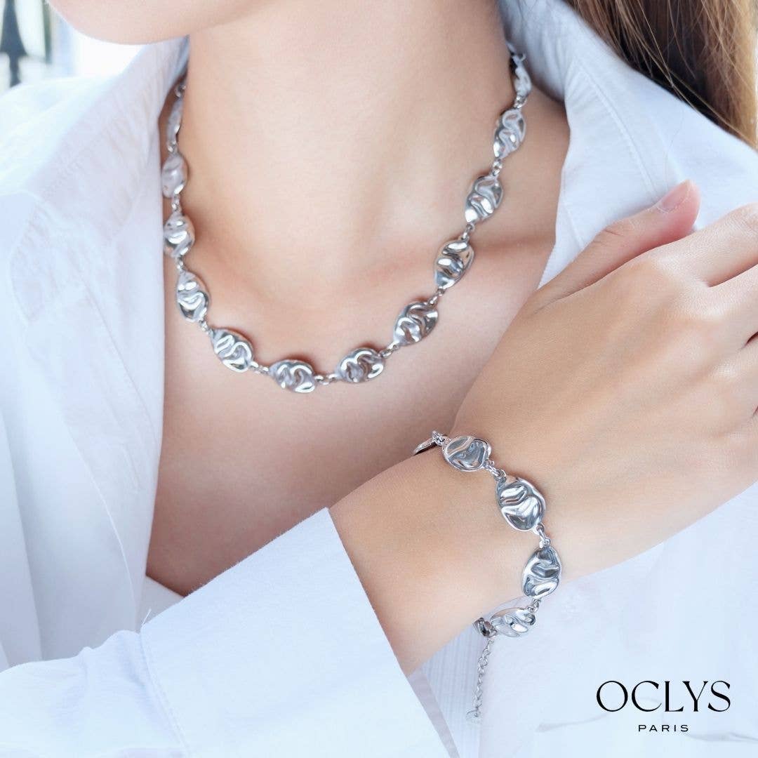 Oclys - Wholesale Link & Chain Necklace - Taly stainless steel oval chain necklace5