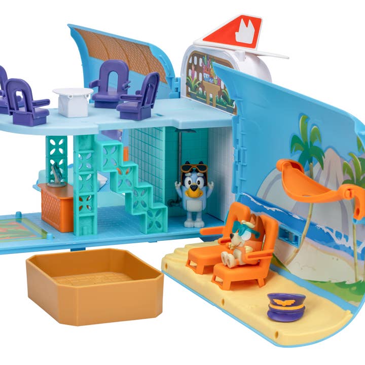Toysmith - Wholesale Toy Set - Kids - Moose Toys Bluey 3-In-1 Airplane Boat Hotel12
