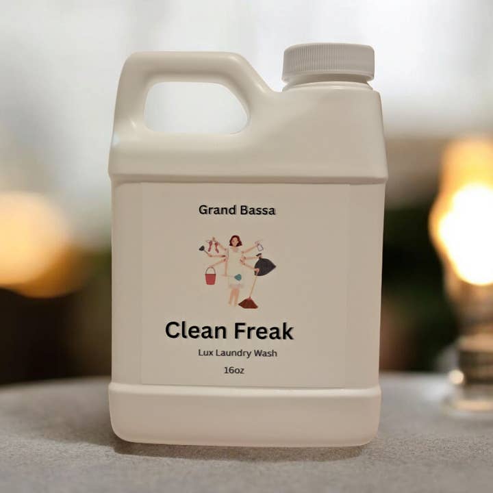 Clean Freak Laundry Detergent – 16oz | Essential Oil Blend for wholesale by Grand Bassa Candle Co.
