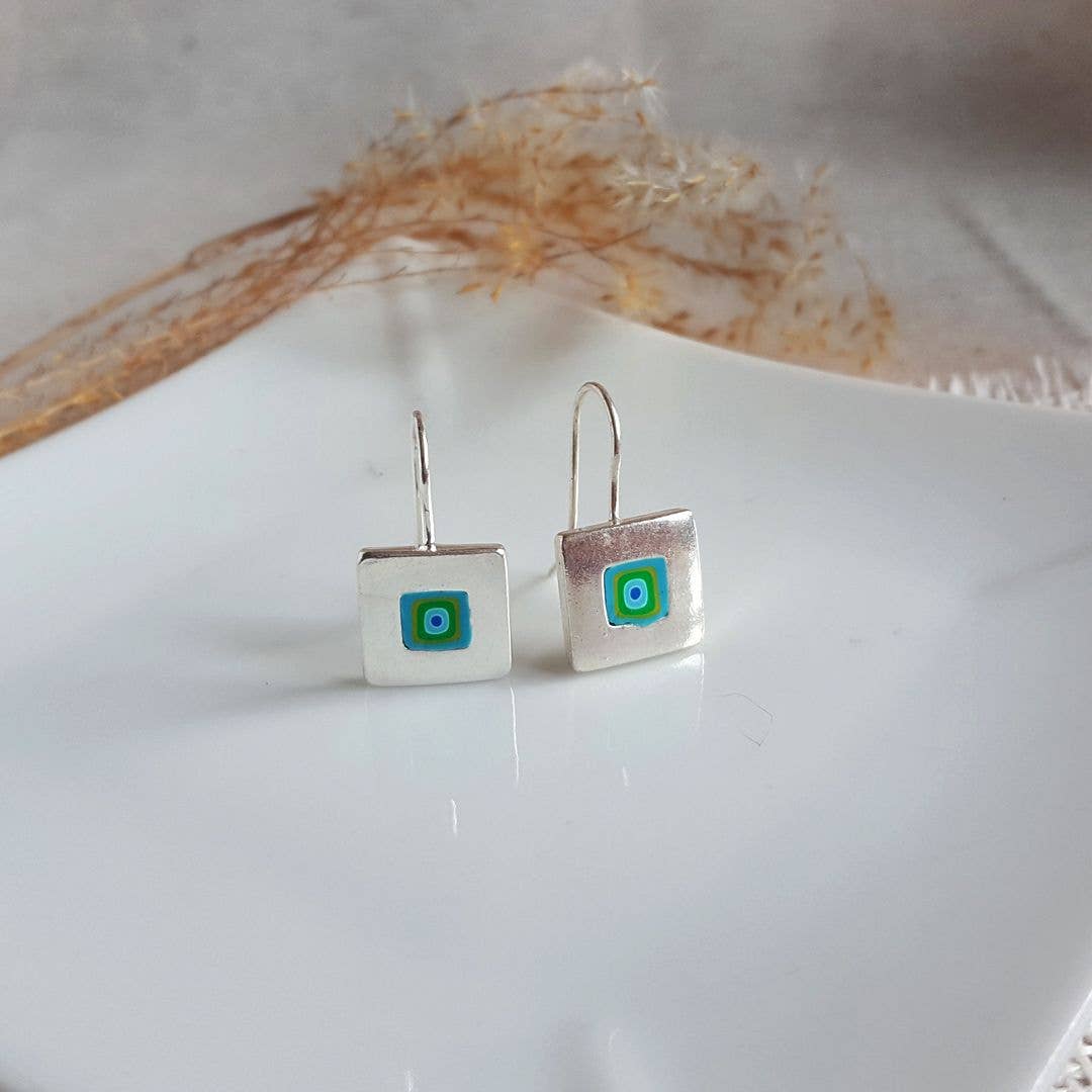 PASTACUITA – wholesale Hängande örhängen – Runda örhängen med hake i italiensk Millefiori-teknik12