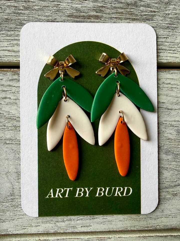 Irish Flag Chandelier Drops for wholesale by Art by Burd