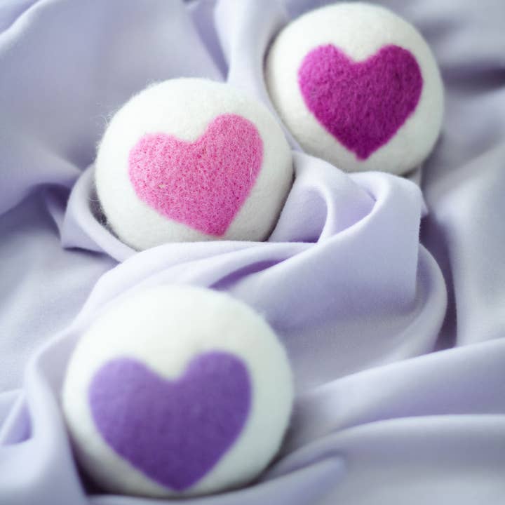 Friendsheep - Wholesale Dryer Balls - Lovely Day Eco Wool Dryer Balls (HEARTS)5