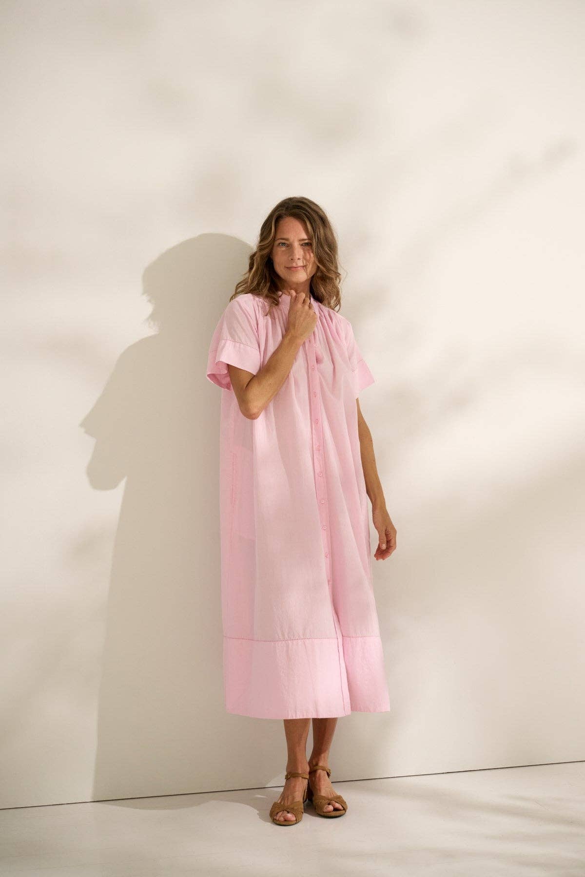 light pink june shirtdress chambray for wholesale on Faire6