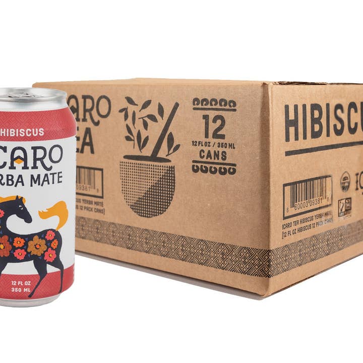 Hibiscus Yerba Mate (12-Pack) for wholesale by Icaro