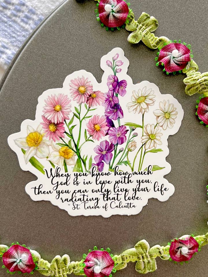 Mother Teresa quote magnet for wholesale by Emilia Rose Artwork LLC