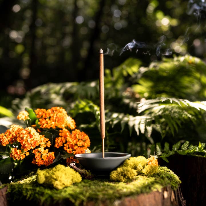 Murphy's Naturals - Wholesale Incense Holder - Stoneware Incense Stick Holder, Forest Green - Case of 6
