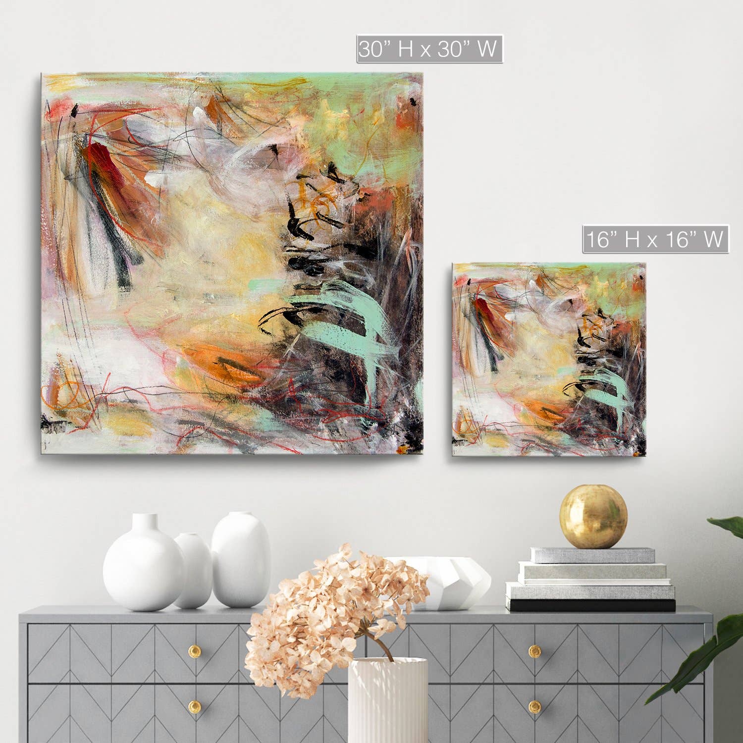 Ready2hangart, Inc. - Wholesale Painting/Drawing - Glow' Abstract Canvas Wall Art2