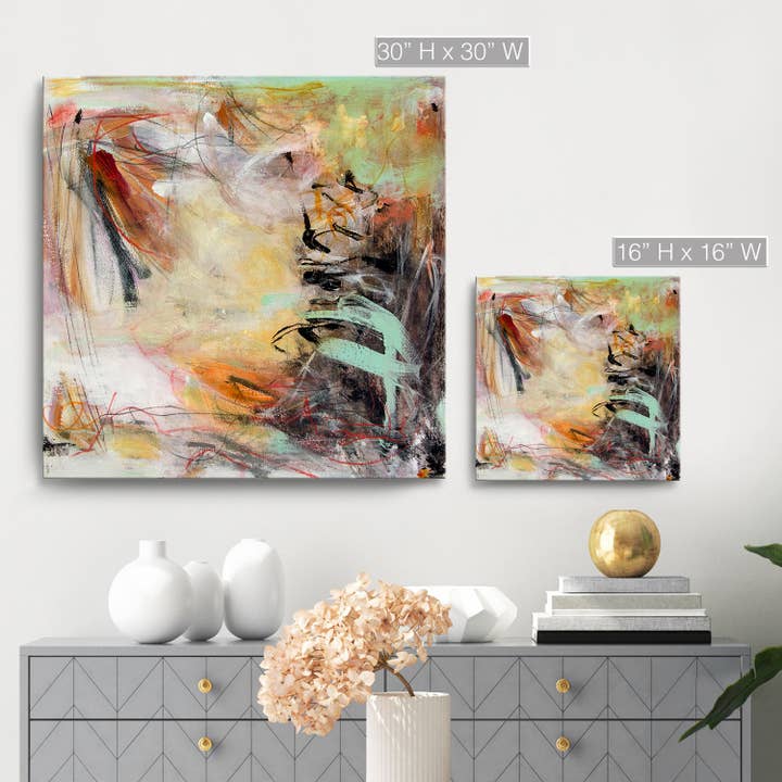 Ready2hangart, Inc. - Venta al por mayor Pintura/dibujo - Lienzo abstracto de Glow' arte para pared2