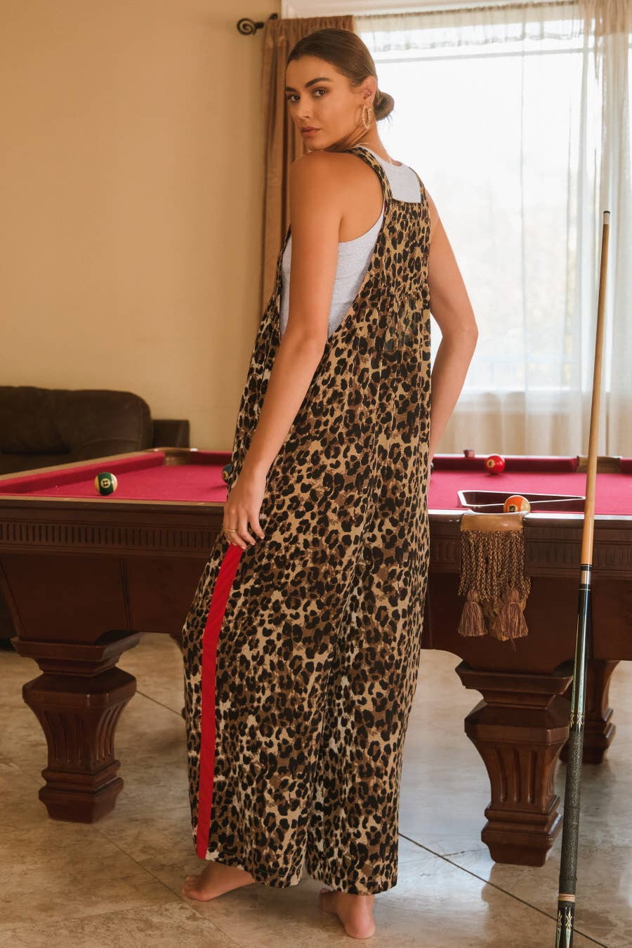 Plus Leopard Printed Overall Jumpsuit for wholesale on Faire6