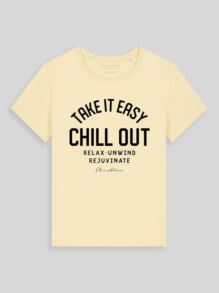 Lass es ruhig angehen | Chill Out Hampton T-Shirt für den Großhandel von Eden Ashram