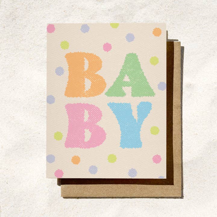 Daydream Prints - Wholesale Baby Card - Baby Colorful Card | Bright Bold Baby Card | New Baby Card