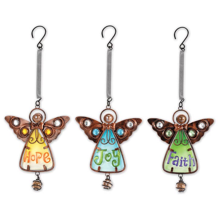 Sunset Vista Designs - Wholesale Outdoor Ornament/Decor - Angel Blessings, Faith, Hope & Joy - Bouncy's
