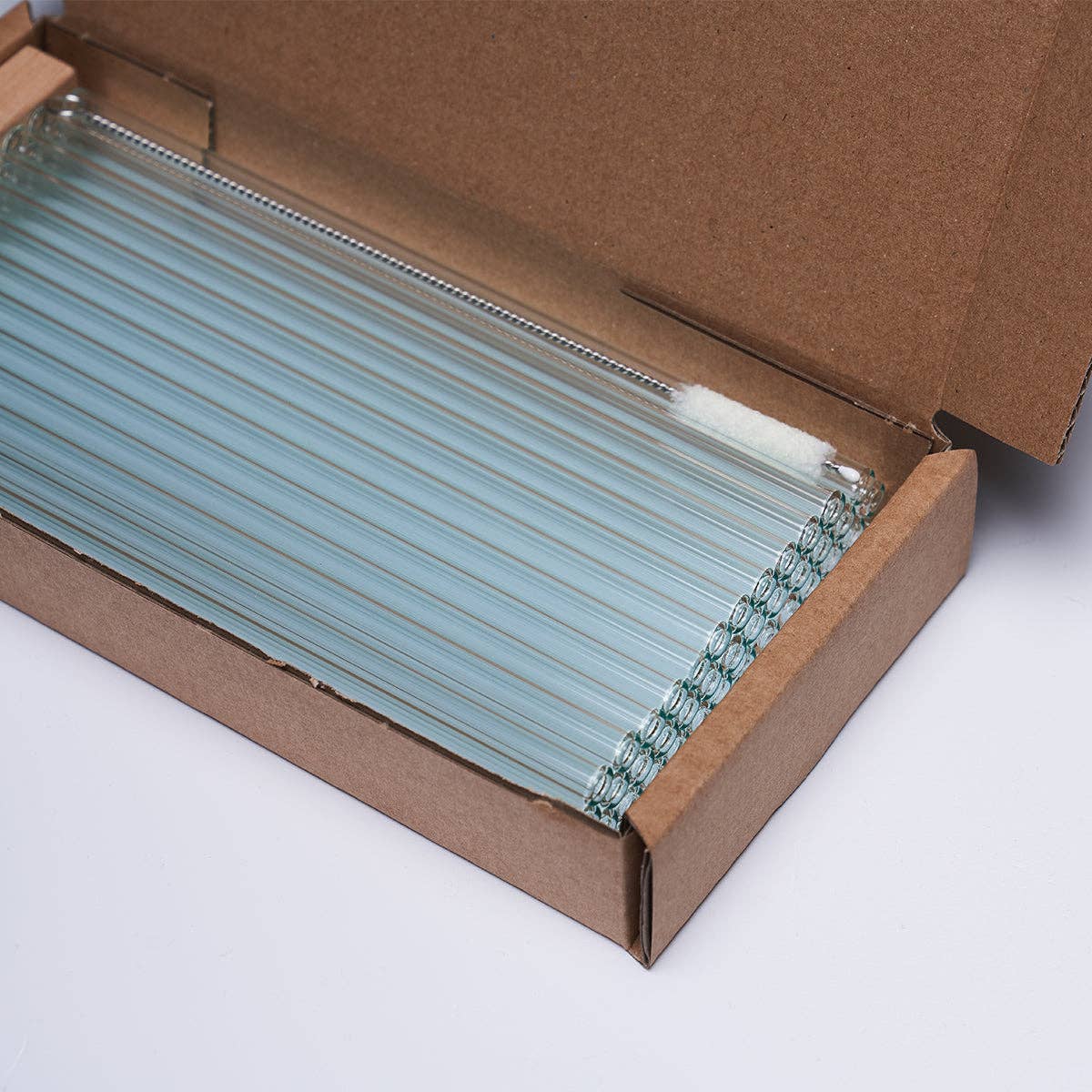 50 clear glass drinking straws “extra smoothie” (23 cm/diameter 10 mm) for wholesale on Faire3