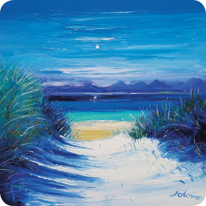 Jolomo Pot Stand Strandpad Luskentyre Isle of Harris voor wholesale door Island Blue Publishing