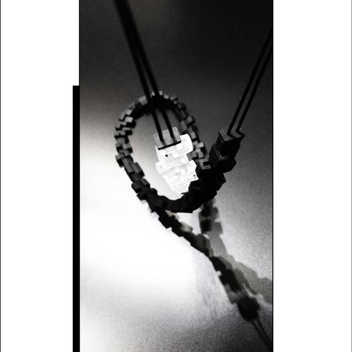 YALTA BW long necklace BLACK&WHITE for wholesale by ALEX+SVET